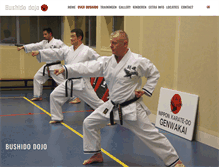 Tablet Screenshot of bushido-dojo.nl